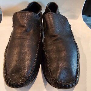 LLOYD Germany Men's Black Leather Loafers, Size 11.5/46.5, Made in Germany